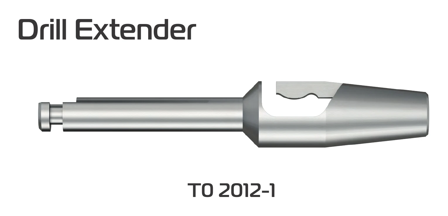 Drill extender T0 2012-1, which lengthens a drill by about 16 mm